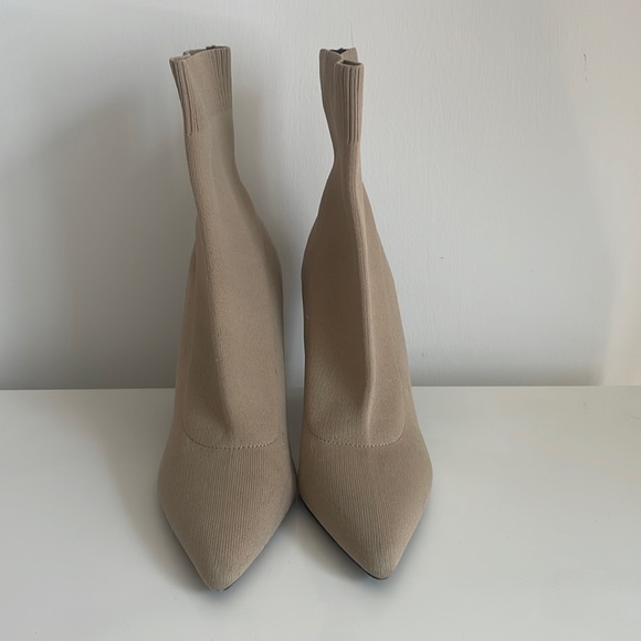 ASOS Tan Knit Sock Booties - Picture 2 of 5